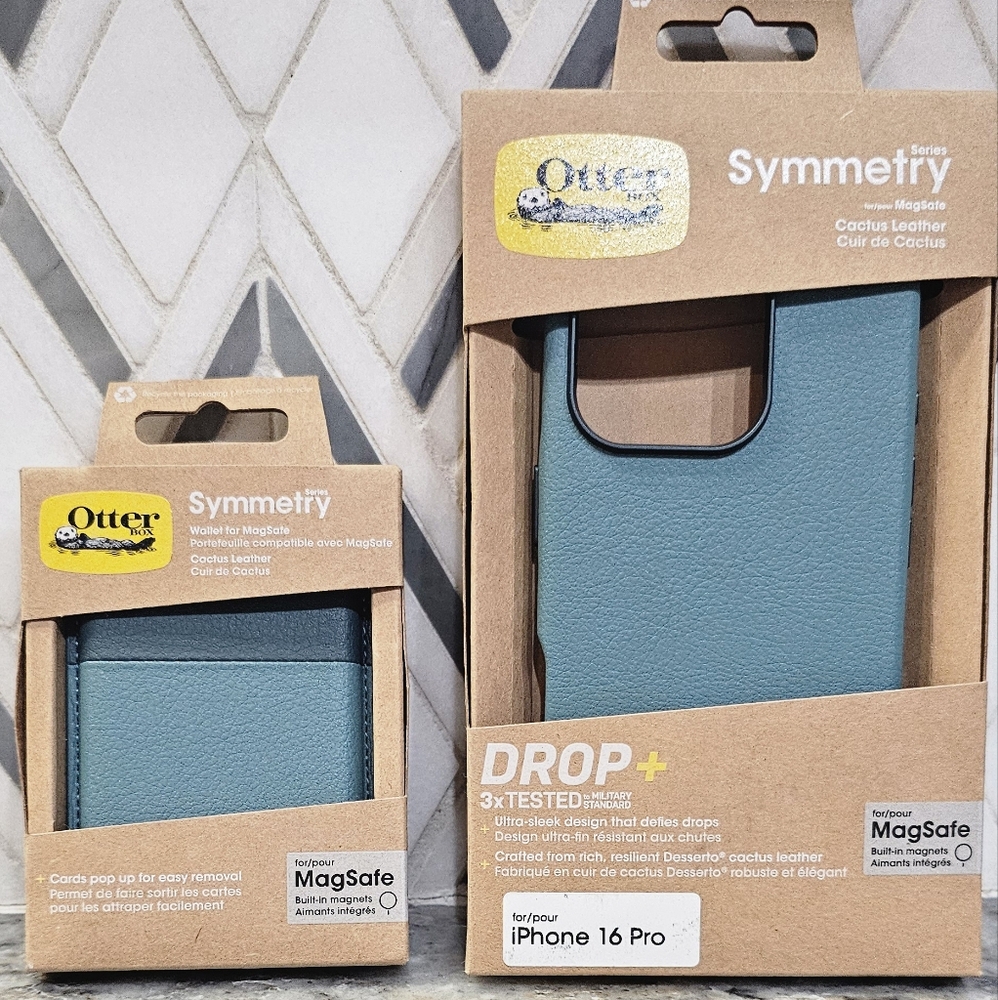 Otterbox iPhone 16 Pro Case + Wallet Sagebrush LOT desserto cactus leather NEW - Picture 6 of 10
